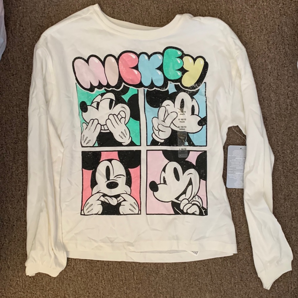 Mickey Disney New Shirt Long Sleeve